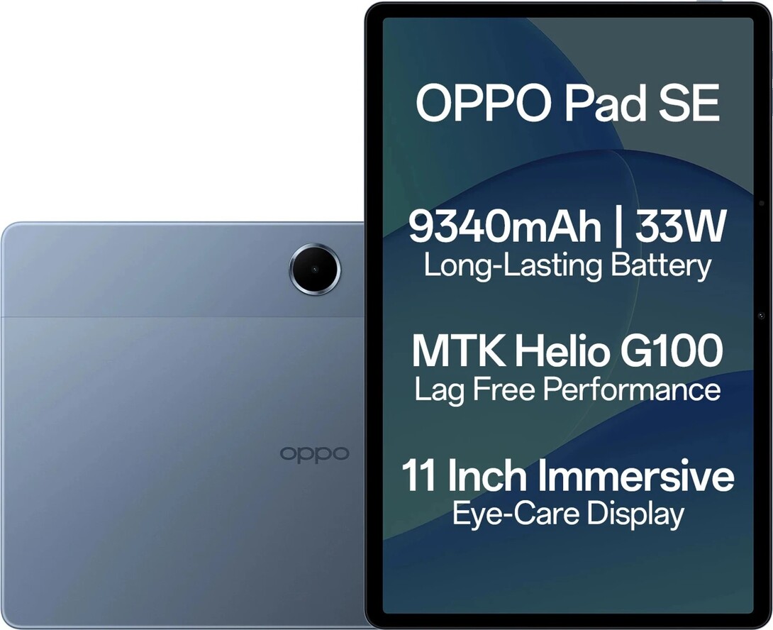 oppo Pad SE Wi-Fi Android Tablet (11 Inch, 4GB RAM, 128GB ROM, Twilight Blue)