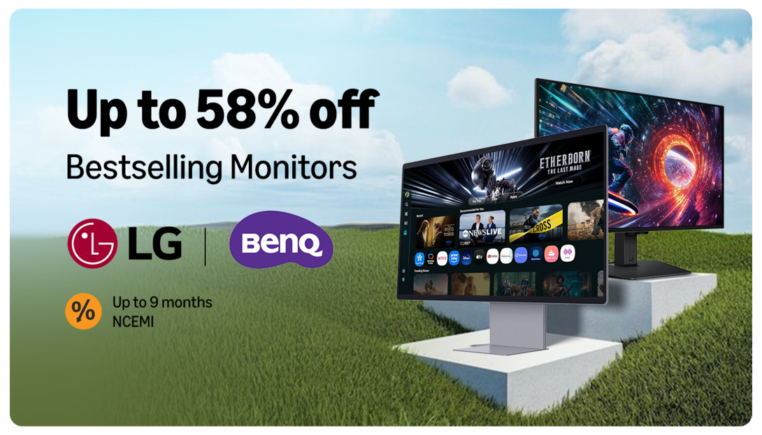 Amazon - Up To 58% Off on Bestselling Monitors (LG, Benq)