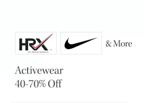 Mens Sports & Active Wear - Up To 40% - 70% Off (Puma, HRX & More)