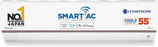Panasonic 1.5 Ton 5 Star Wi-Fi Inverter Smart Split AC