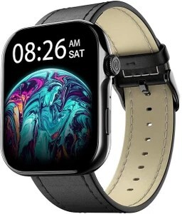 Noise Vision 3 with 1.96" AMOLED display with Thin Bezel, Metallic Build Smartwatch (Classic Black Strap, Regular)