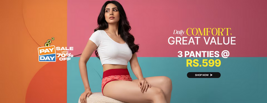 Shyaway - PAYDAY Sale upto 70% Off | 3 Panties @ 599