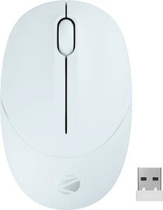 ZEBRONICS Panther Ambidextrous Optical Mouse 1600DPI, Silent Ergonomic, Power Saving Precision (2.4GHz Wireless, White)