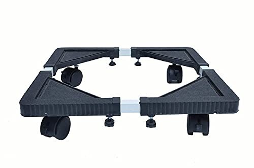 Flawless Fully Plastic Mould and Metal Pipe Adjustable Top Loading Washing Machine Trolley/Stand Especially Designed for LG 6.2 kg