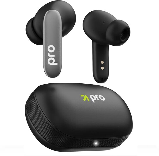 Goboult Y1 Pro with 4 Mic ENC, 60Hrs Battery Life, Fast Charging, 5.3v Bluetooth Headset (Jet Black, True Wireless)