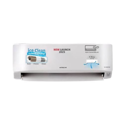 Hitachi 1 Ton 3 Star Xpandable+ Inverter Split AC (100% Copper, 4-Way Swing)