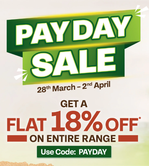 Organic India - Pay Day Sale Flat 18% Off