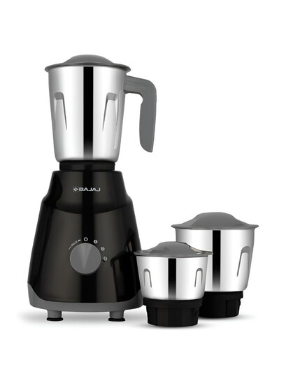 Buy Bajaj GX1 Ninja Series Black Stainless Steel Duracut Blades 3 Jars Wet And Dry Grinder 500W - Juicer Mixer Grinder for Unisex 32824783 | Myntra