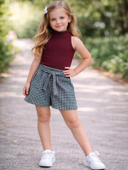 Ramiaaz T-shirt and shorts (2 piece) combo for girls upto age 12 years