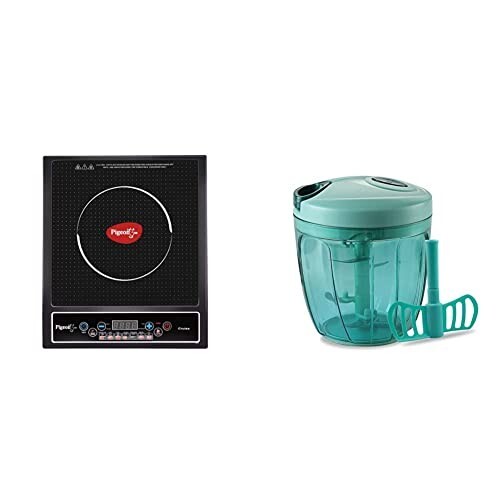 Pigeon by Stovekraft Cruise 1800-Watt Induction Cooktop (Black) & Pigeon 