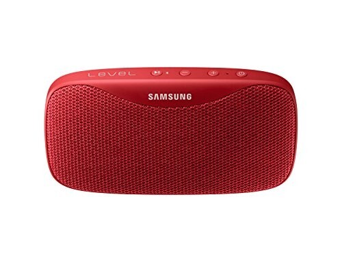 Samsung Level Box Slim EO-SG930CLEGIN Water Resistant Pocket Sized Bluetooth Speaker (Red)