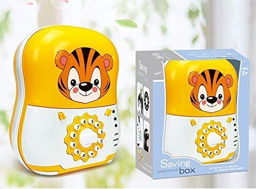 Crackles Trolley Shaped Musical Cartoon Electronic Password Piggy Bank Cash