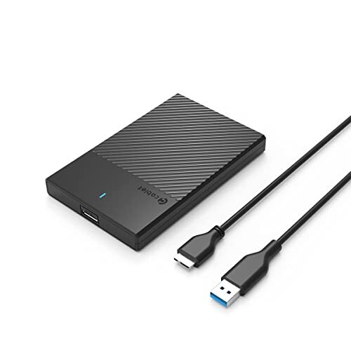 Cablet 2.5 Inch SATA USB 3.0 HDD/SSD Portable External Enclosure for 7mm and 9.5mm
