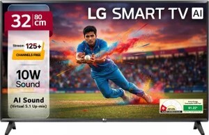 LR570 80 cm (32 inch) HD Ready LED Smart WebOS TV with Alpha5 Gen...more