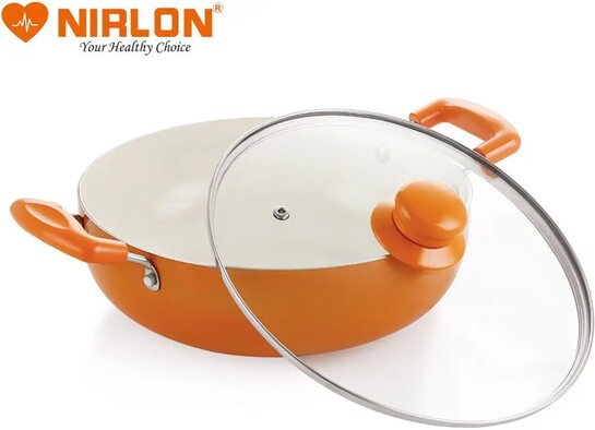 NIRLON Ceramic Non-Stick Aluminium Induction Friendly Cooking Kad...more