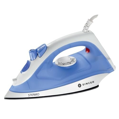 SINGER Steamo 1200-Watt Steam Iron with 200 ML water tank  2-Year Warranty | Blue