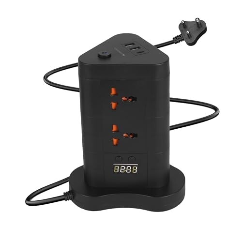 ZEBRONICS Power Block 385, Tower Extension Board/Strip 5 Meter, Black