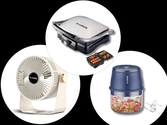 Kairos home appliances and electronics essentials at up to 65% off