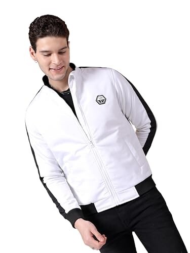 The Indian Garage Co Men Regular Fit Colourblocked Bomber Jackets