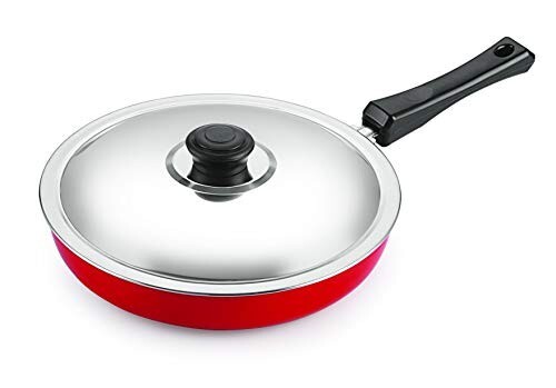 Nirlon Non Stick Aluminium FryPan/Frying Pan/Pasta Pan 24cm Diameter 1.8 Litre [Apply 5% coupon]