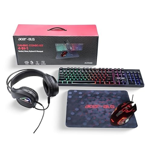 Acer 4 in 1 Wired Gaming Combo (Black)