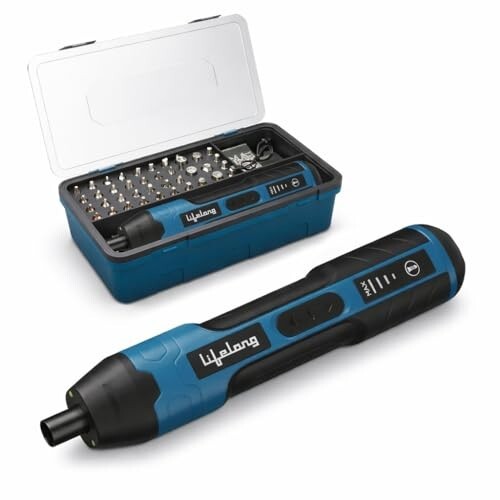 Lifelong 105 Pcs Electric Cordless Screwdriver Kit | 1600mAh Battery | USB-C Cable