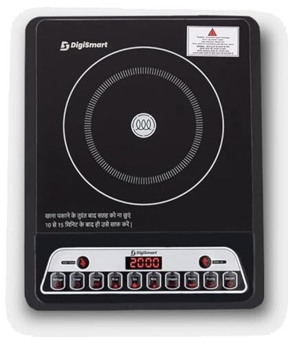 DIGISMART Mark-1 Induction Cooktop (2000 Watts) |Indian Menu Option,Black