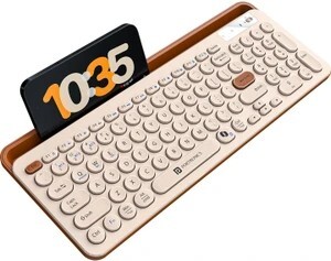 Portronics Bubble 3.0 Wireless Bluetooth Rechargeable Keyboard (Black)