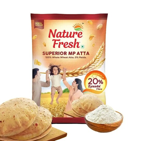 Zepto : Nature Fresh Sampoorna Chakki Atta 10 kg