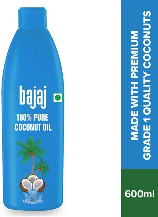 Minutes: BAJAJ 100% Pure Coconut Oil 600ml 