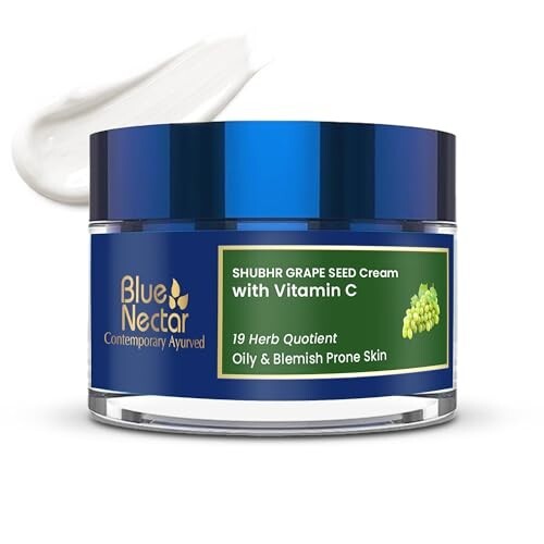 Blue Nectar Plant Based Vitamin C Face Moisturizer (19 herbs, 50g)