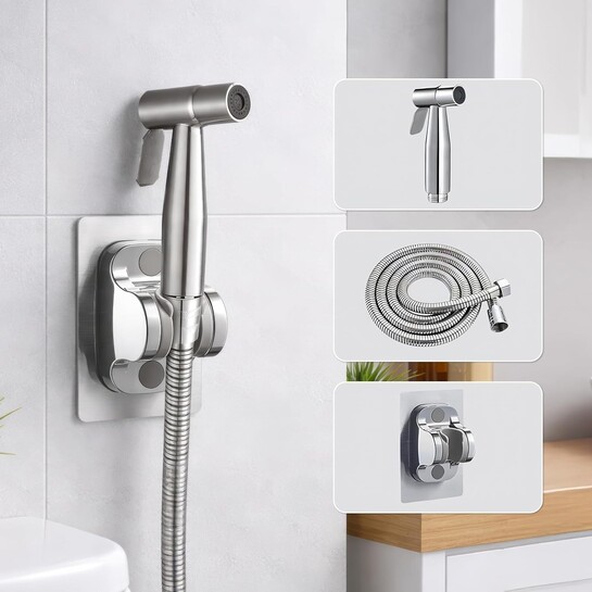 Amazon Basics Premium SS 304 Stainless Steel Health Faucet Set 