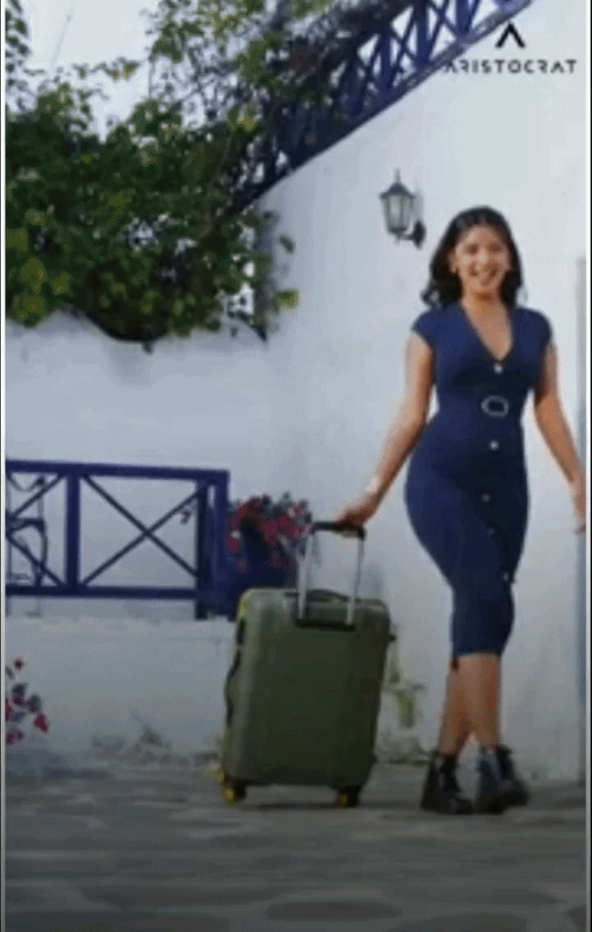 VIP Aristocrat 'Comet' 84 litre capacity grey coloured polycarbonate trolley bag with TSA compliant combination lock in 30 inch by 13 inch by 21.25 inch size