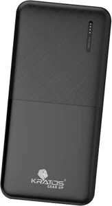Kratos 10000 mAh 12.5 W Compact Pocket Size Power Bank (Black, Li...more