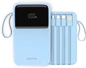 Lifelong 10000 mAh 22.5 W Compact Pocket Size Power Bank (Blue, L...more