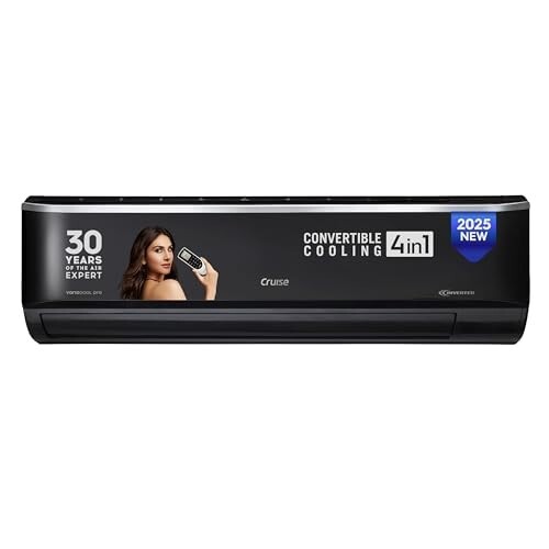 Cruise Limited Edition 1.5 Ton 3 Star Black Inverter Split AC (5200W, Piano Black)
