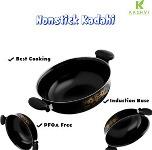 Kashvi Premium Kadhai Kadhai 26 cm diameter 3.5 L capacity (Cast ...more