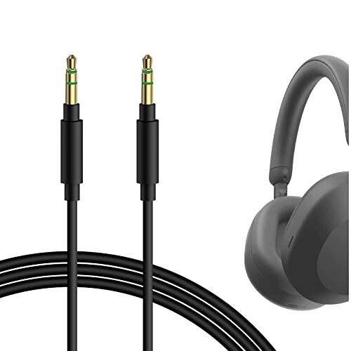 3.5mm Audio Cable – Compatible with Sony WH-1000XM6/XM5/XM4, XB920N/XB910N, CH720N (1.2m)