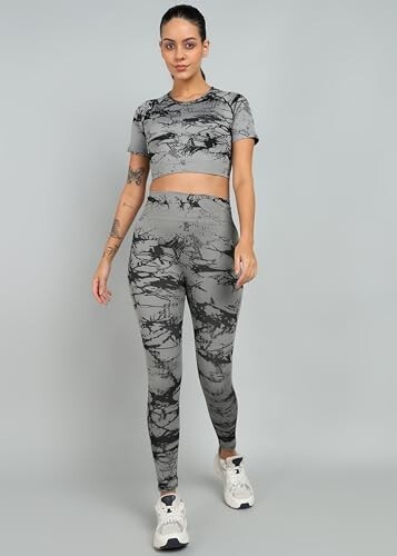 Kobo Women Seamless Training Tights Gym Yoga Leggings (Imported) [Size - S]