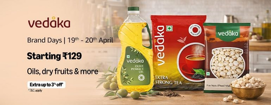 Vedaka Brand Days - starts from ₹129 | 19th - 20th April