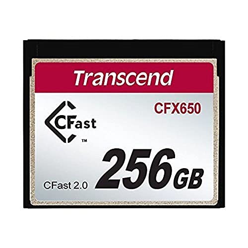 [SBI CC EMI] Transcend 256GB CFast 2.0 Card – 510MB/s Speed | 5Yr Warranty