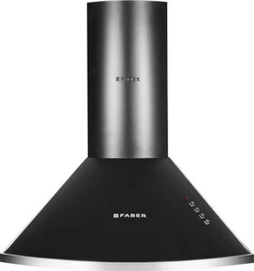 Faber HOOD CLASS PRO PB BK LTW 60 Pyramid Shape 60cm|3 Layer Baffle filter| Mounted Black 1000 CMH Chimney