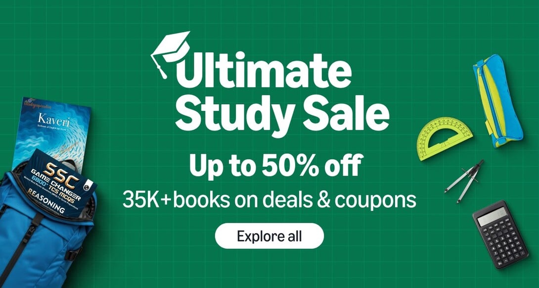 Amazon: Ultimate Study Sale - Upto 50% off  35k+ books on deals & coupons (20th - 30th April)
