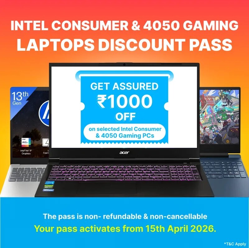 Flipkart- BTC Pass ( extra off on Intel powered Laptops by buying pass)