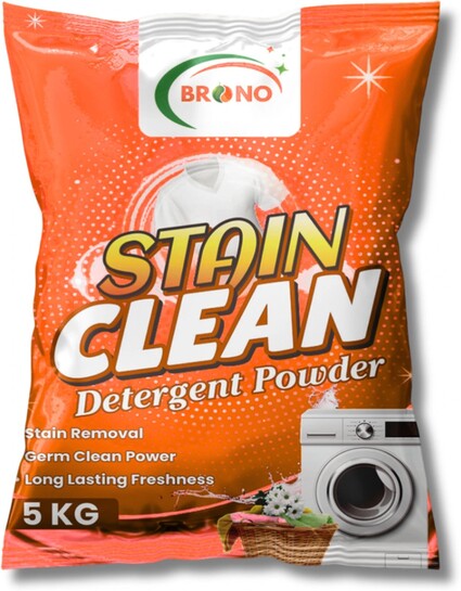 Brono stain cleaner Front/Top Load cleaning expert, Color Protection Detergent Powder (5 kg)