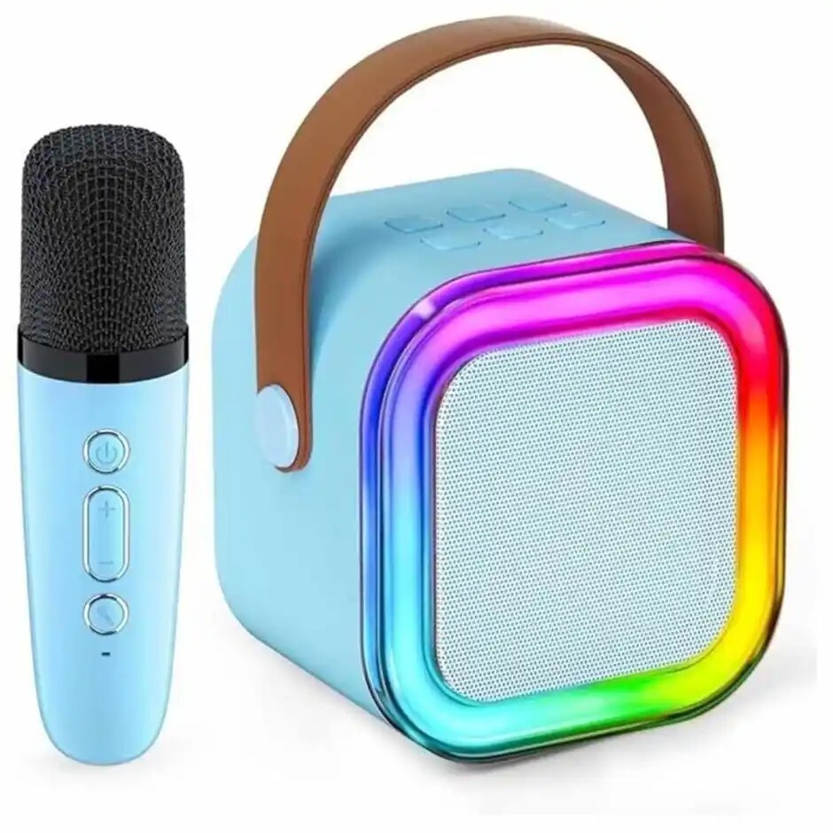 Fablue Kids Wireless Karaoke Microphone Portable Bluetooth Speaker Toy For Toddlers - Assorted
