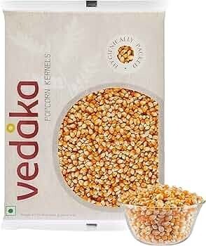 Amazon Brand - Vedaka Popcorn Kernels 200 g