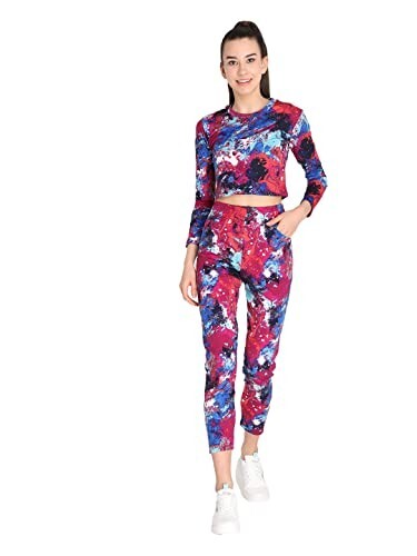 CHKOKKO Women Jogging Suit Casual Summer Track Suit Co-Ord Set