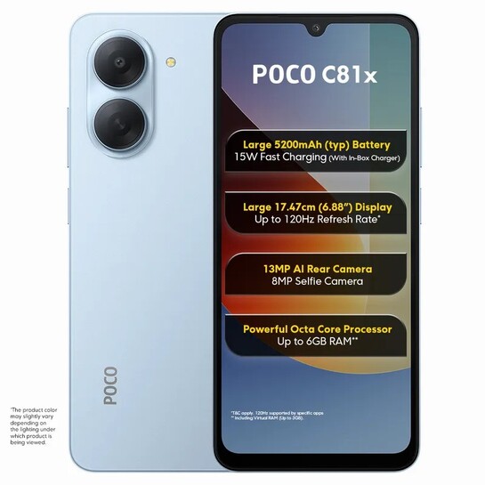 (Upcoming) POCO C81x (64 GB, 3 GB RAM) Sale 27th April