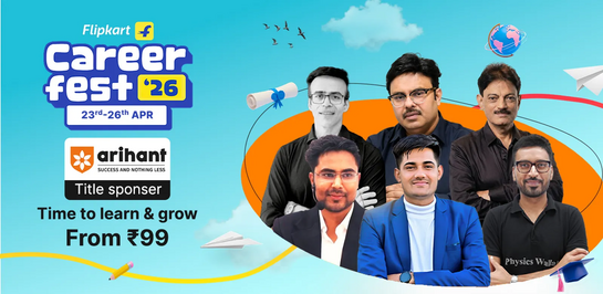 Career Fest 26 - Time to learn & grow starting from ₹99 (23rd -26th April)